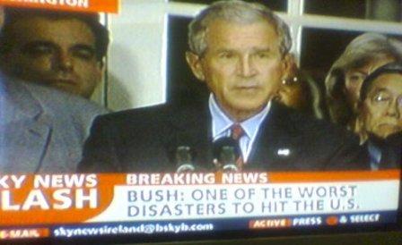 George Bush, one of the worst disasters to hit the US.